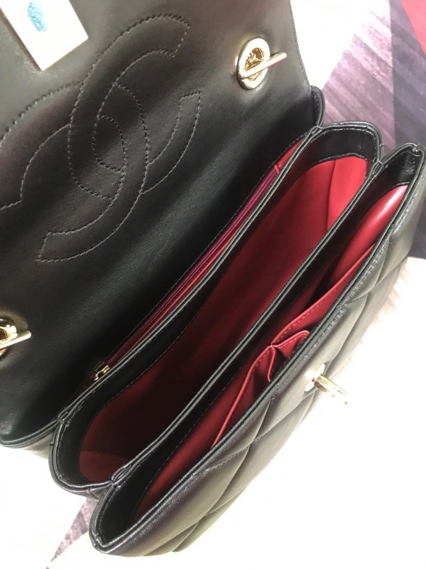 CHANEL FLAP BAG WITH TOP HANDLE BestValue 1012 - Image 9