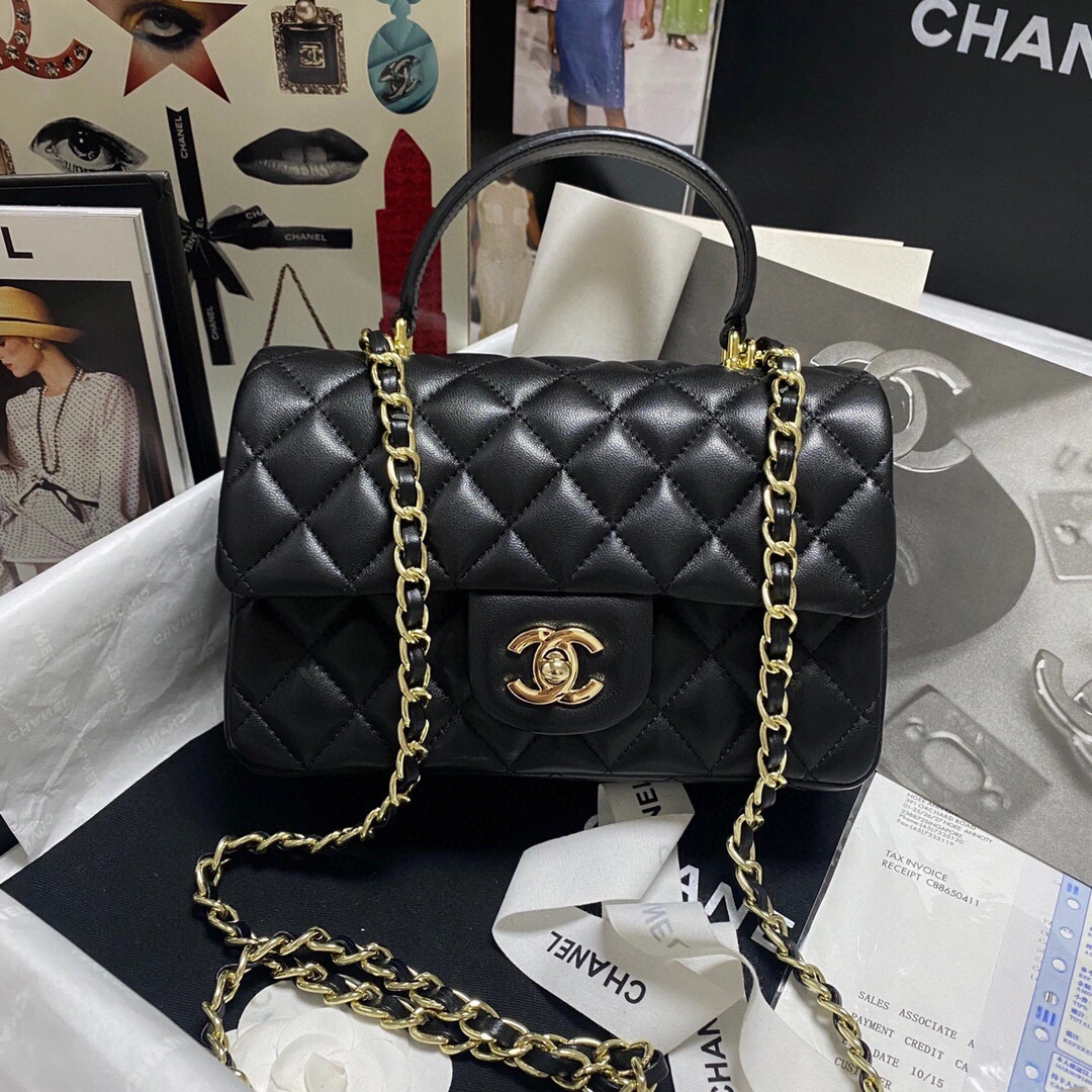 CHANEL MINI FLAP BAG WITH TOP HANDLE StreetReady 993 - Image 3