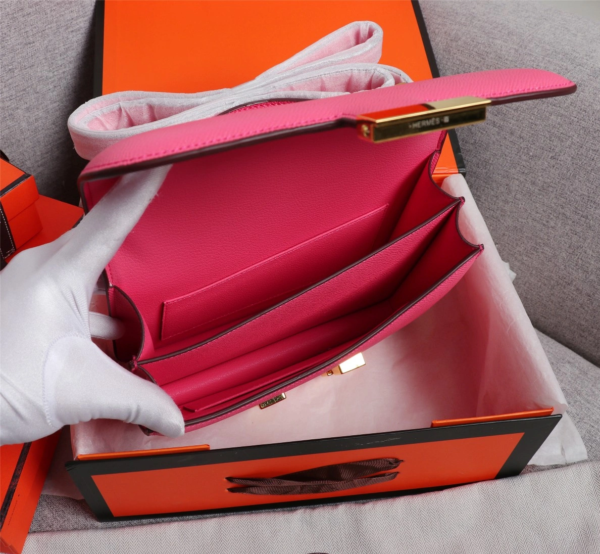 Affordable 5614 Hermes AAA Quality Messenger Bags For Women - Image 7