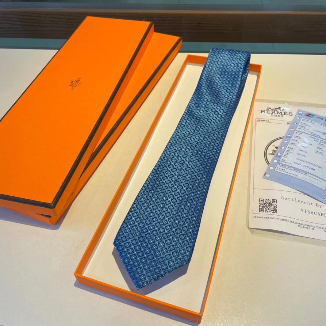 Breathable 233 Hermes Necktie For Men - Image 6