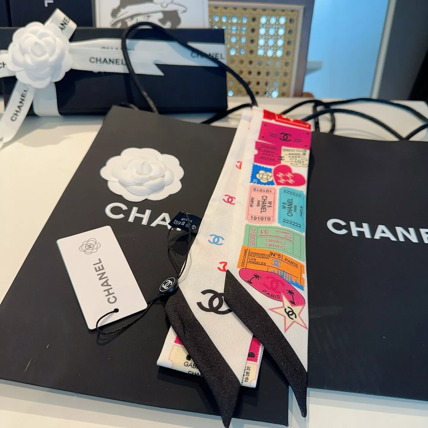 Breathable 7995 Chanel Silk Scarf