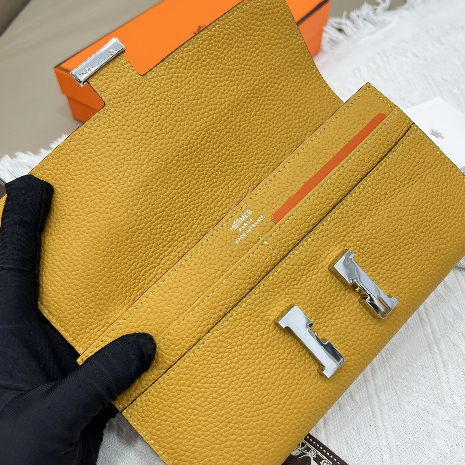 Breathable 9635 Hermes AAA Quality Wallets - Image 5