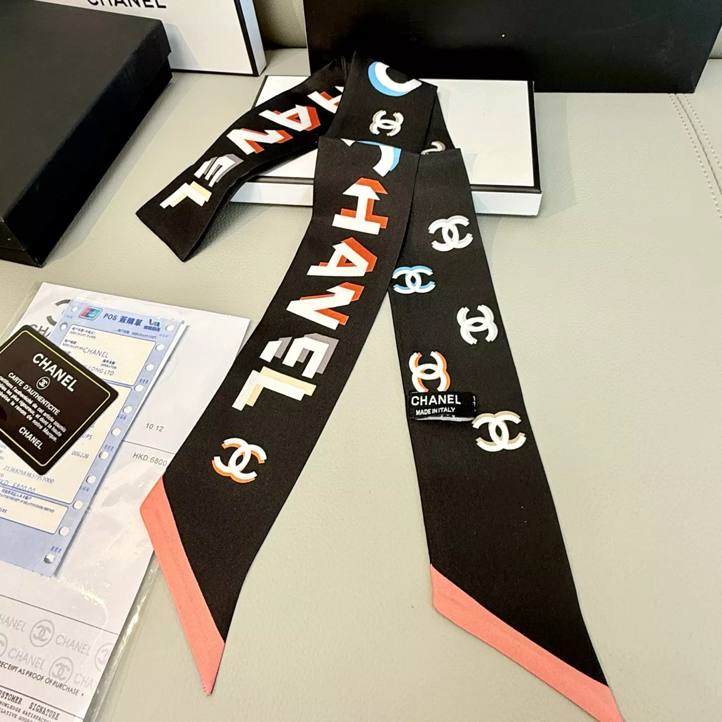 Chanel Silk Scarf NewStyle 3702 - Image 3