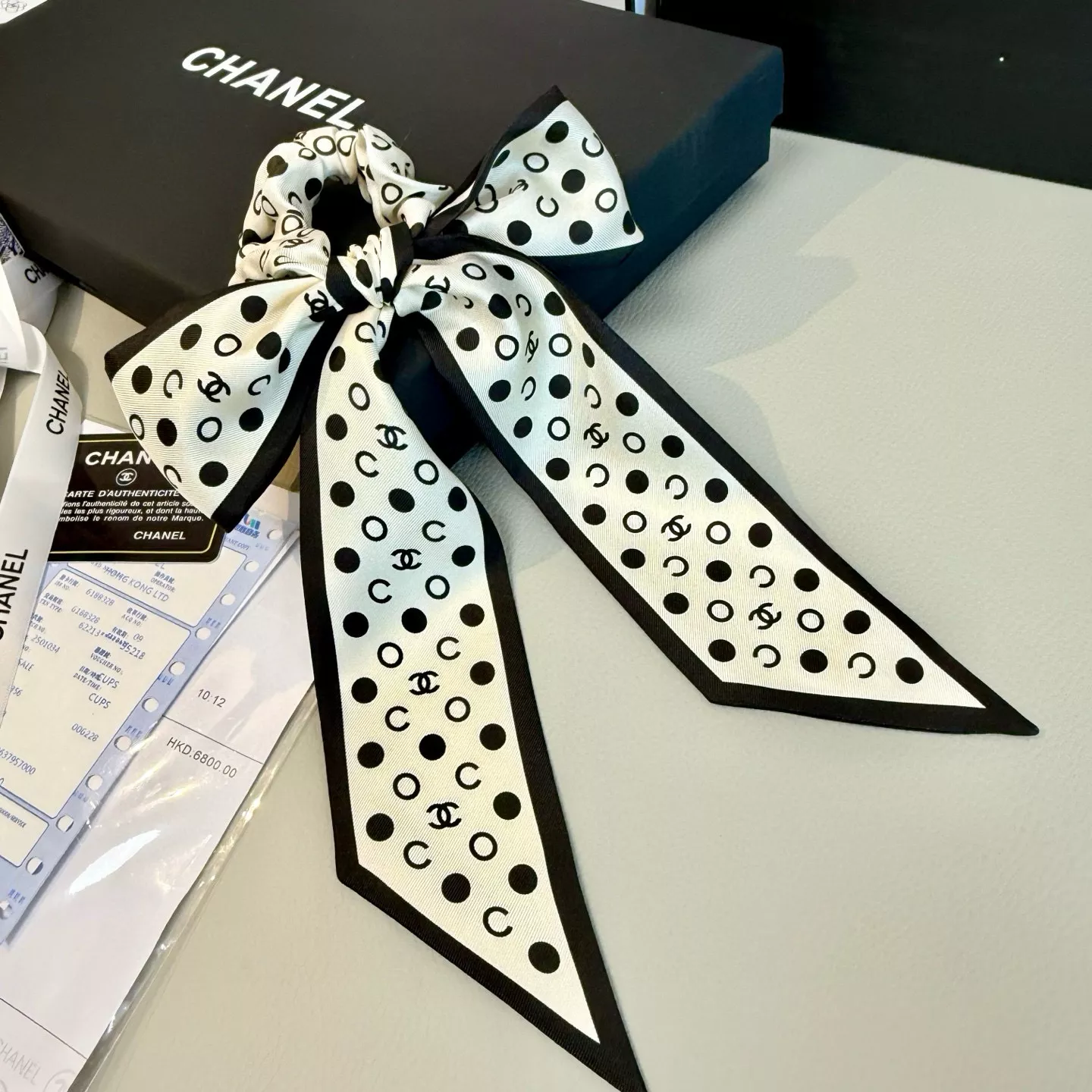 Chanel Silk Scarf UrbanStyle 1615 - Image 3