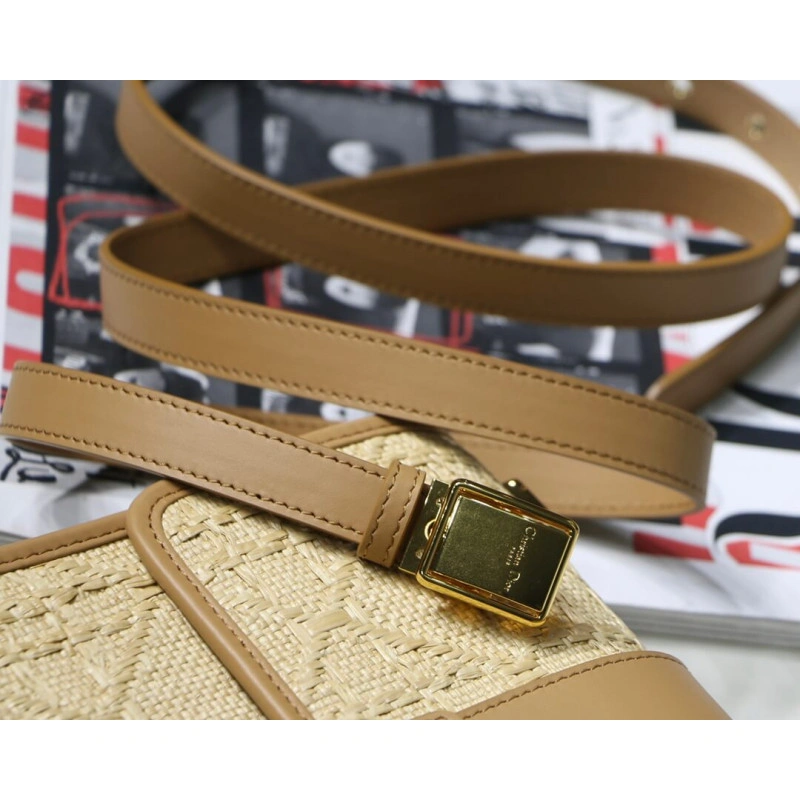 The 30 Mon Christian Dior 30 Montaigne Bag in Natural Cannage Raffia - Image 13