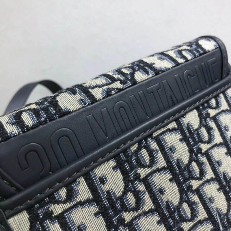 Adjustabl Christian Dior Small Bobby Bag Blue Oblique Jacquard - Image 6