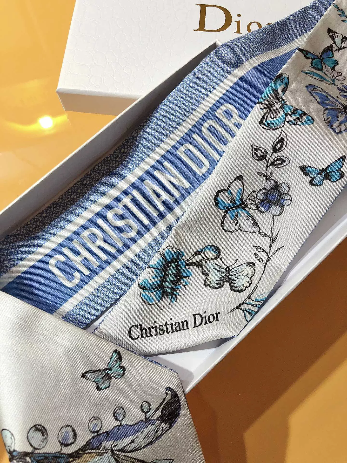 Comfortable 2113 Christian Dior Silk Scarf - Image 4