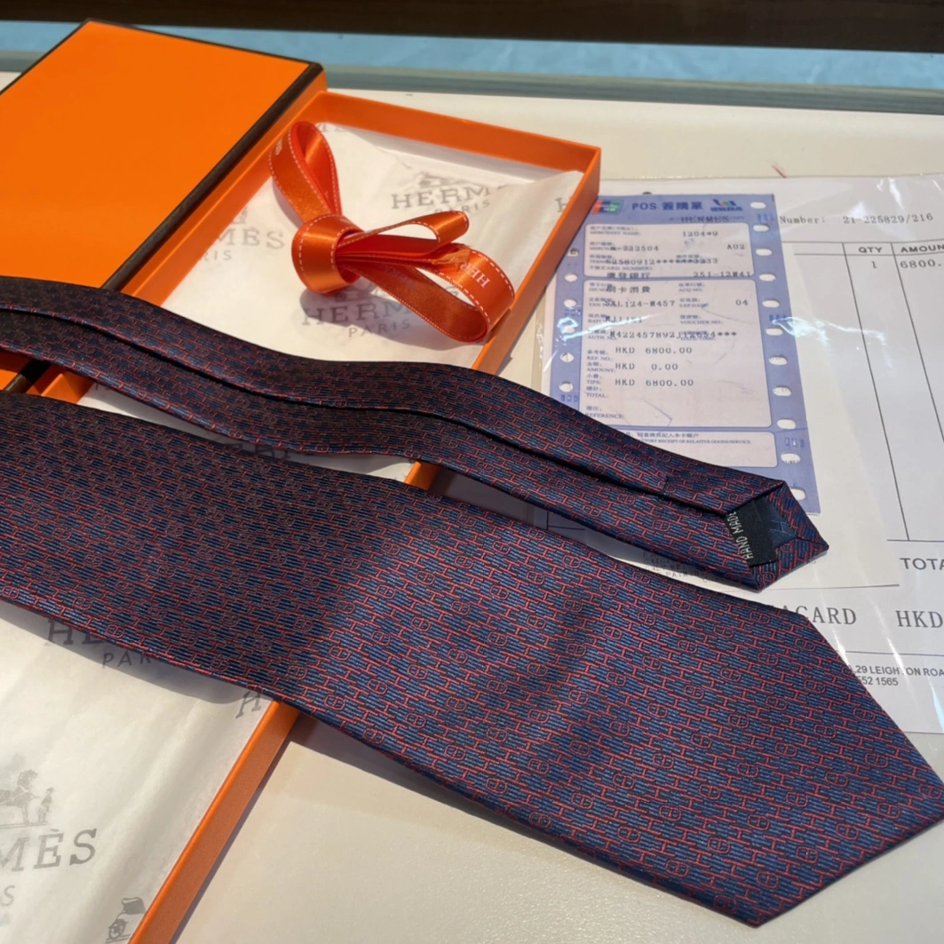 Cozy 6357 Hermes Necktie For Men - Image 6