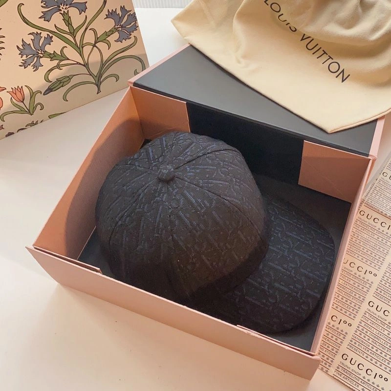 Dior Baseball Cap Oblique Motif Canvas Black HighQuality 7092 - Image 3