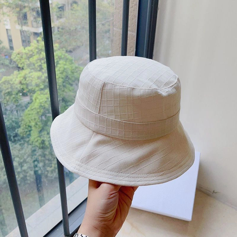 Dior Bucket Hat Cannage Motif Cotton White EasyMatch 932 - Image 3