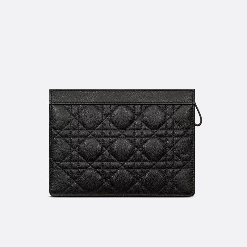 Dior Caro Every Dior Pouch In Supple Cannage Calfskin Black HighQuality 2426 - Image 3