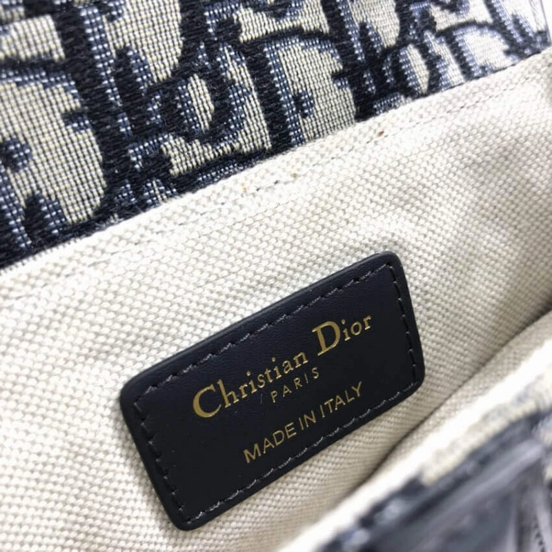 21 x 18 x Dior Mini Saddle Bag Blue Oblique Jacquard - Image 12