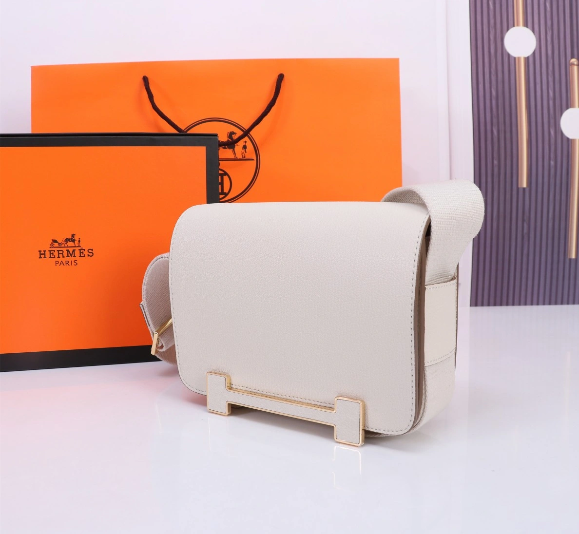 Durable 7781 Hermes AAA Quality Messenger Bags For Women - Image 3