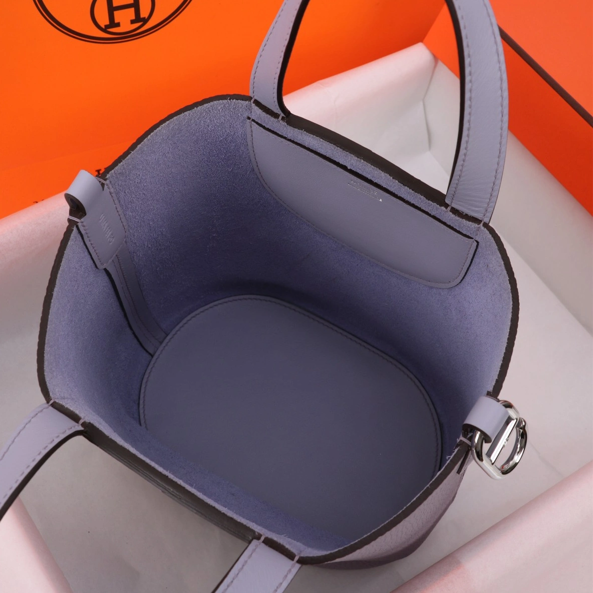 Hermes AAA Quality Handbags In Silver For Women Timeless 8280 - Image 7