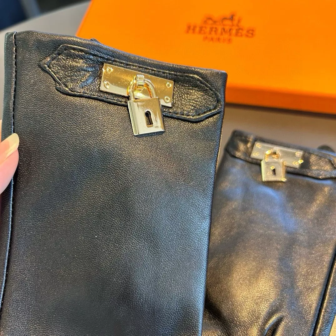 Hermes Gloves For Women Breathable 864 - Image 5