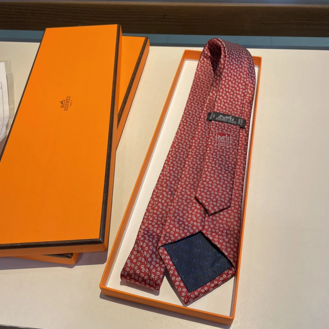 Hermes Necktie For Men EyeCatching 2197 - Image 6