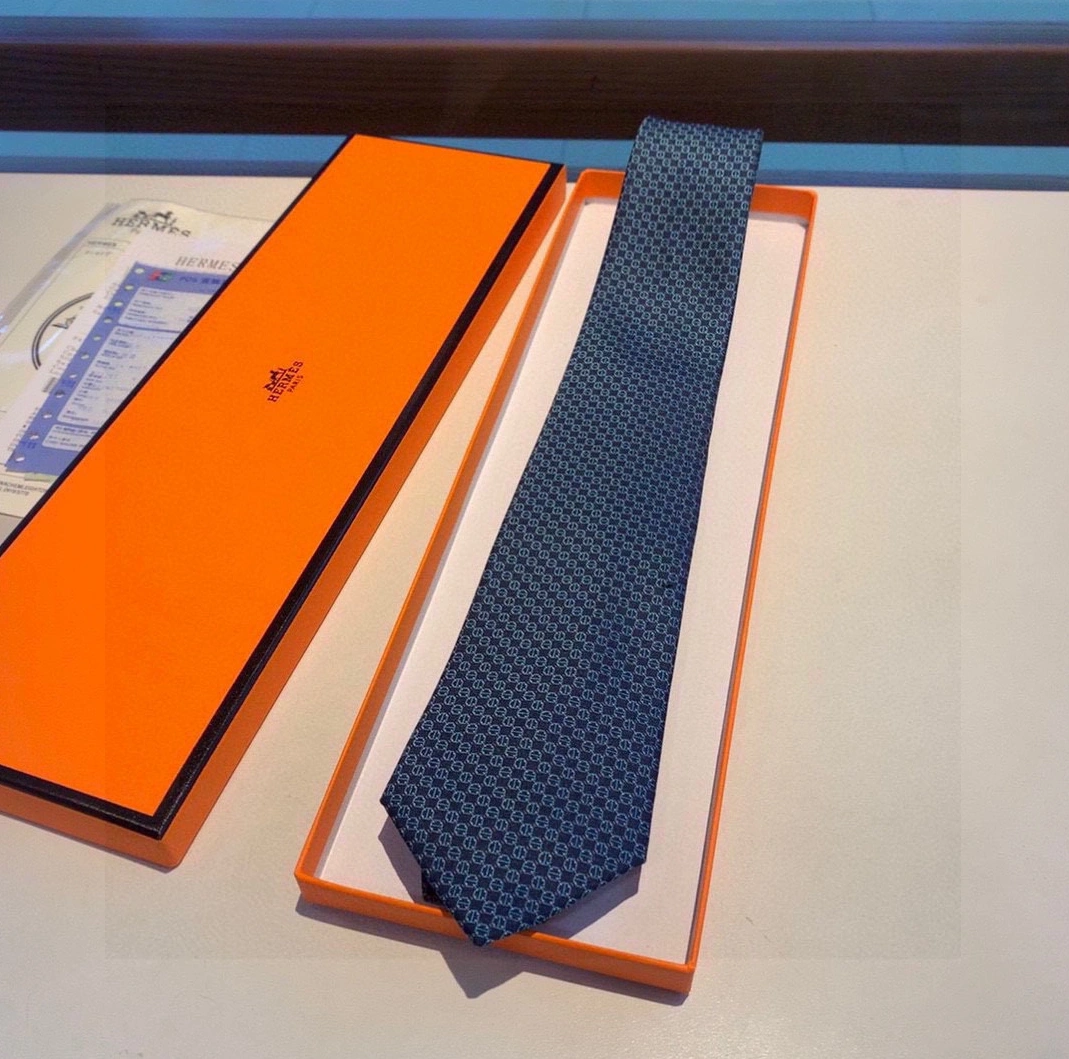 Hermes Necktie For Men Versatile 8616 - Image 3