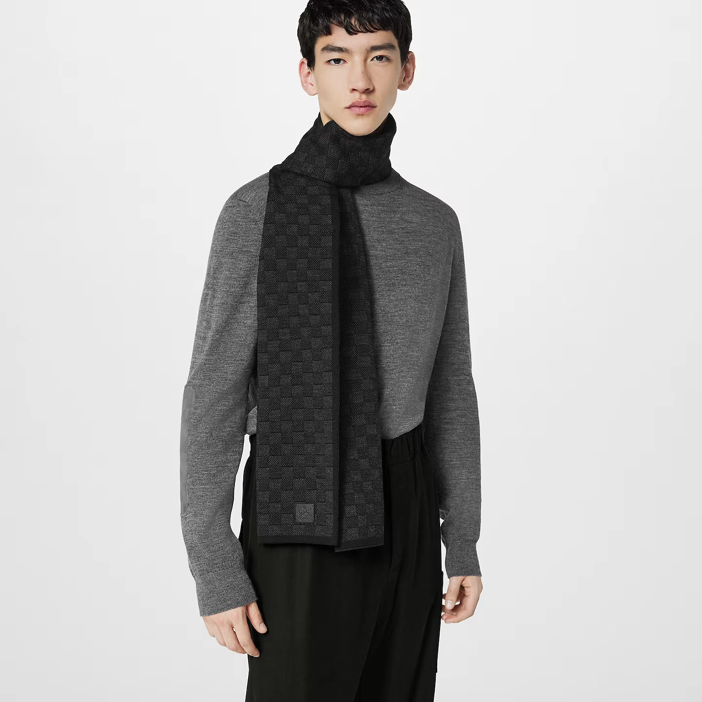 Louis Vuitton Anthracite M77988 Néo Petit Damier Scarf - Image 6