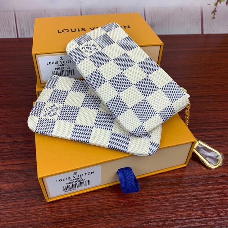 Key ring Louis Vuitton Damier Azur Key Pouch - Image 4