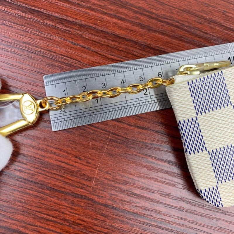 Key ring Louis Vuitton Damier Azur Key Pouch - Image 5