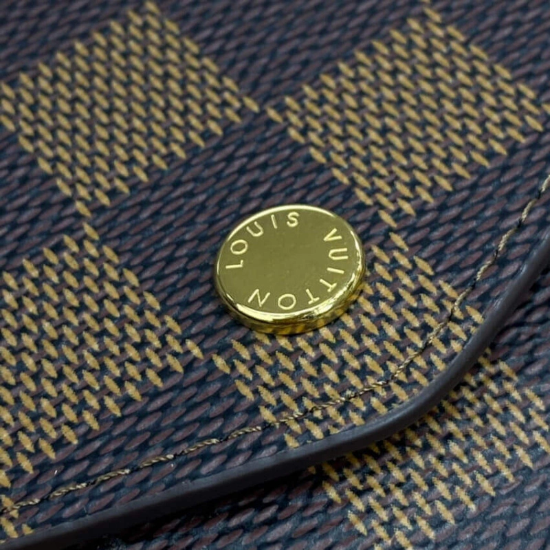 Press stu Louis Vuitton Damier Ebene Sarah Wallet Pink - Image 6