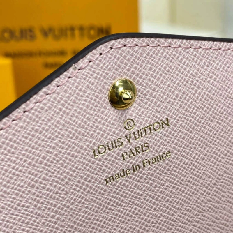 Press stu Louis Vuitton Damier Ebene Sarah Wallet Pink - Image 9
