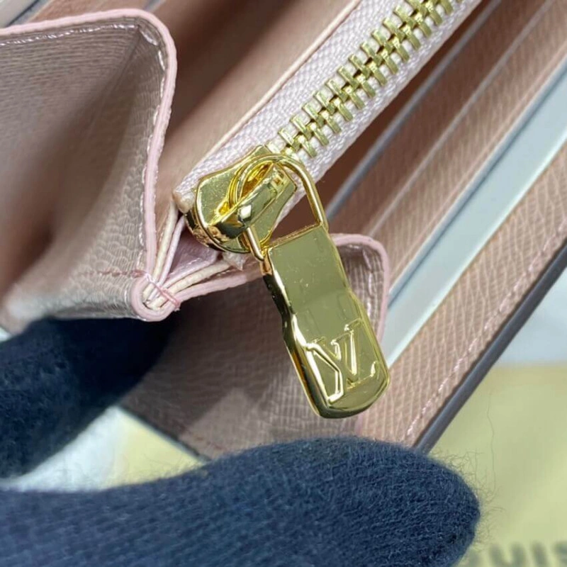 Press stu Louis Vuitton Damier Ebene Sarah Wallet Pink - Image 10