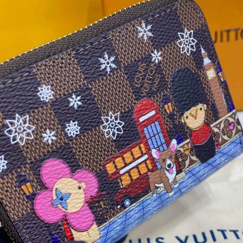 11.0 x 8. Louis Vuitton Damier Ebene Zippy Coin Purse - Image 5