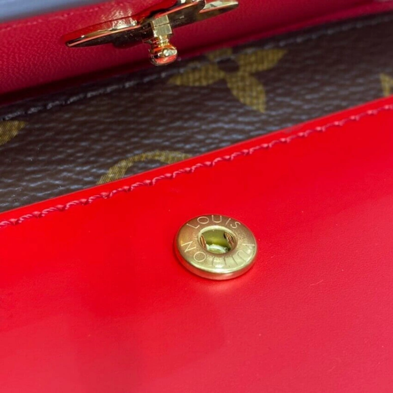 Monogram Louis Vuitton Flower Compact Wallet Red - Image 7
