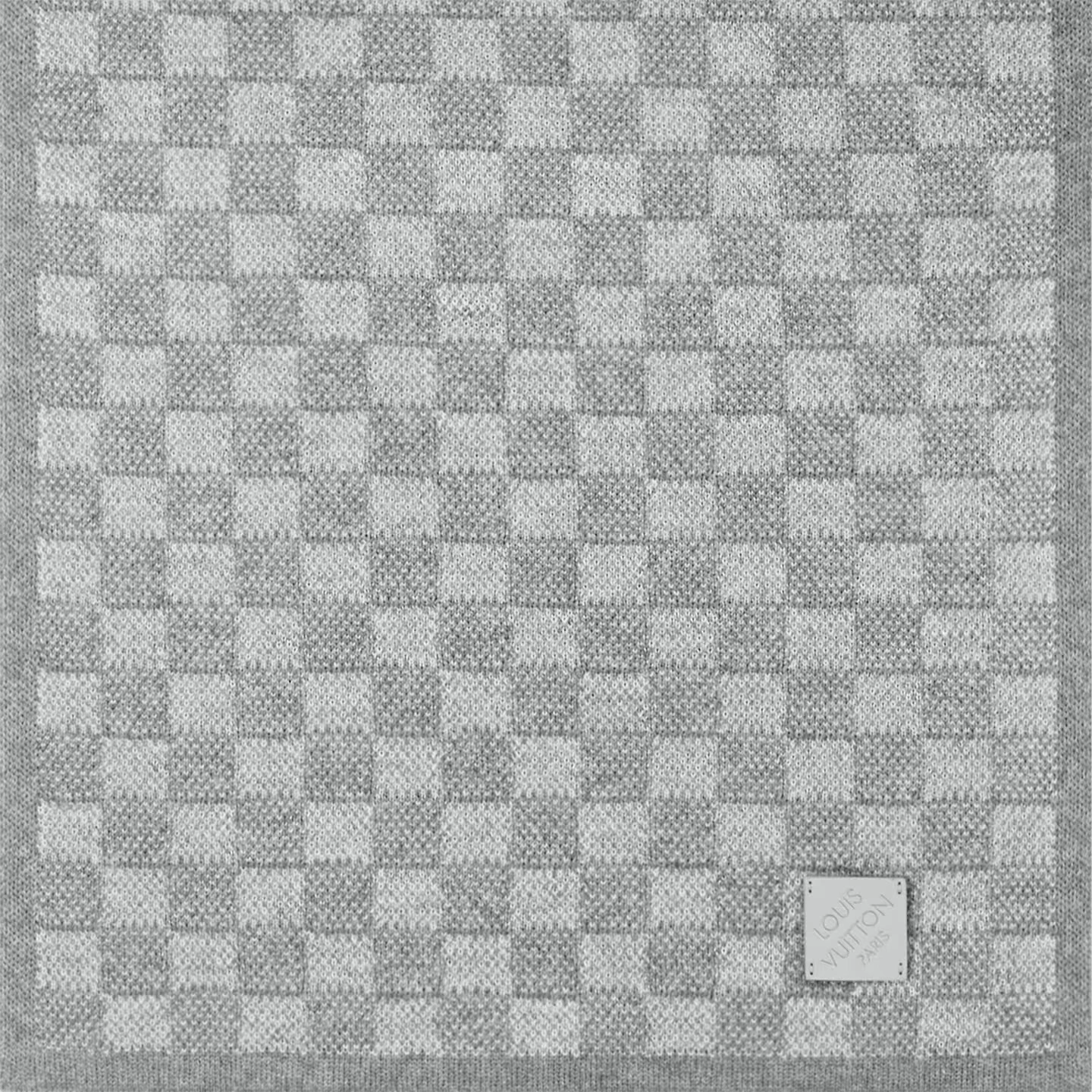 Louis Vuitton Light Grey M77989 Néo Petit Damier Scarf - Image 3