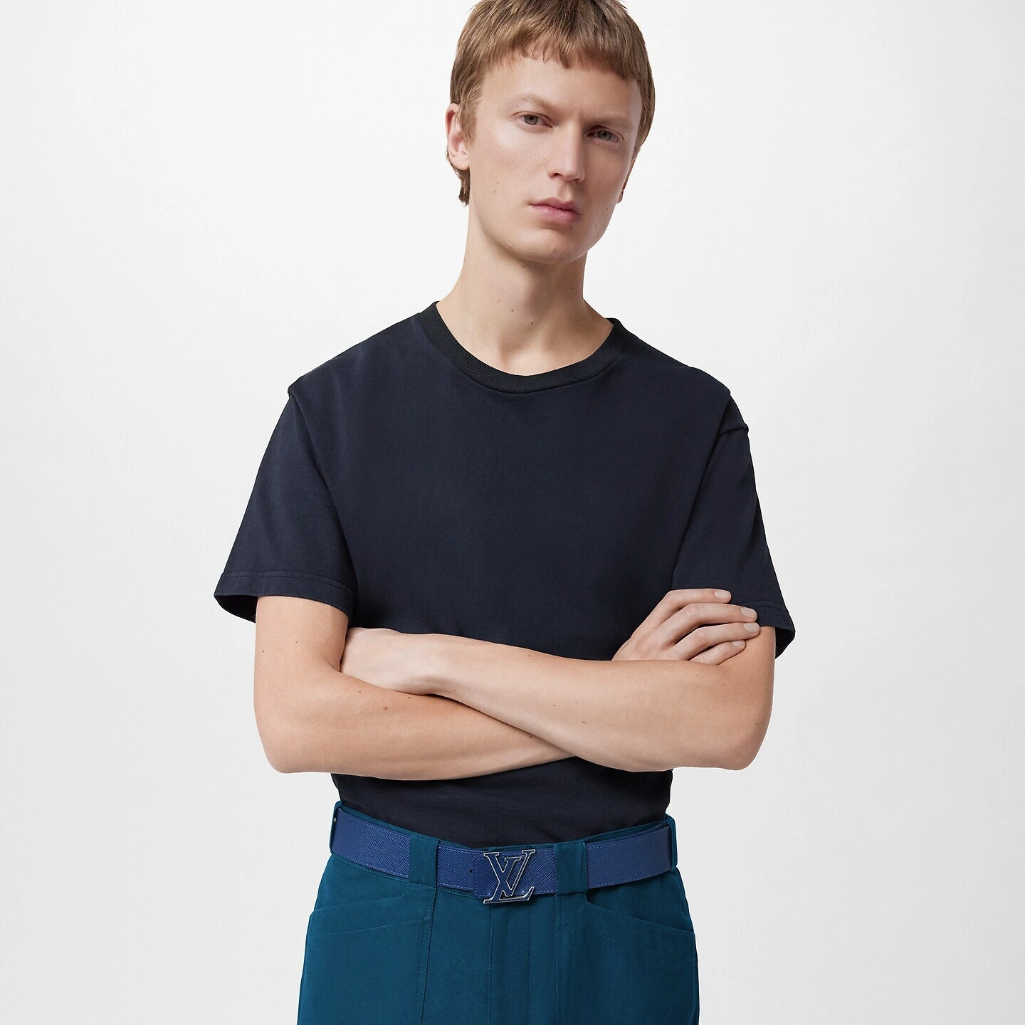 Louis Vuitton M0159U Blue LV Initiales 40mm Reversible Belt - Image 4