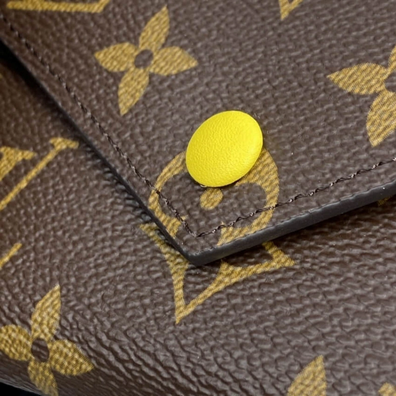 12 x 9.5 Louis Vuitton Monogram Canvas Victorine Wallet Yellow - Image 5