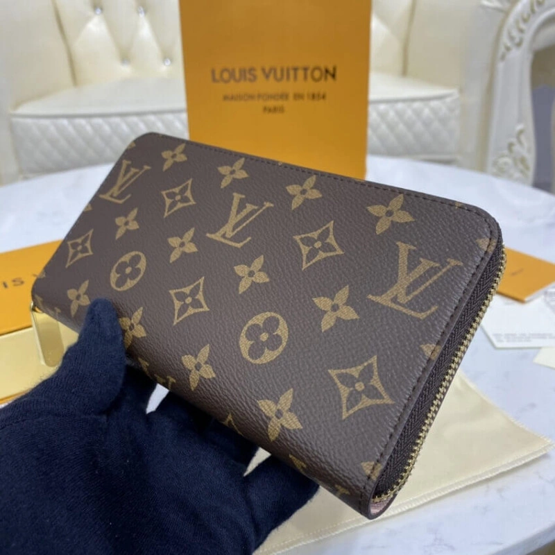 19.5 x 10 Louis Vuitton Monogram Zippy Wallet Pink - Image 4