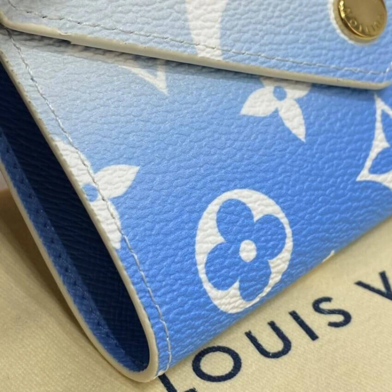 Goldcolou Louis Vuitton Victorine Wallet Blue - Image 5
