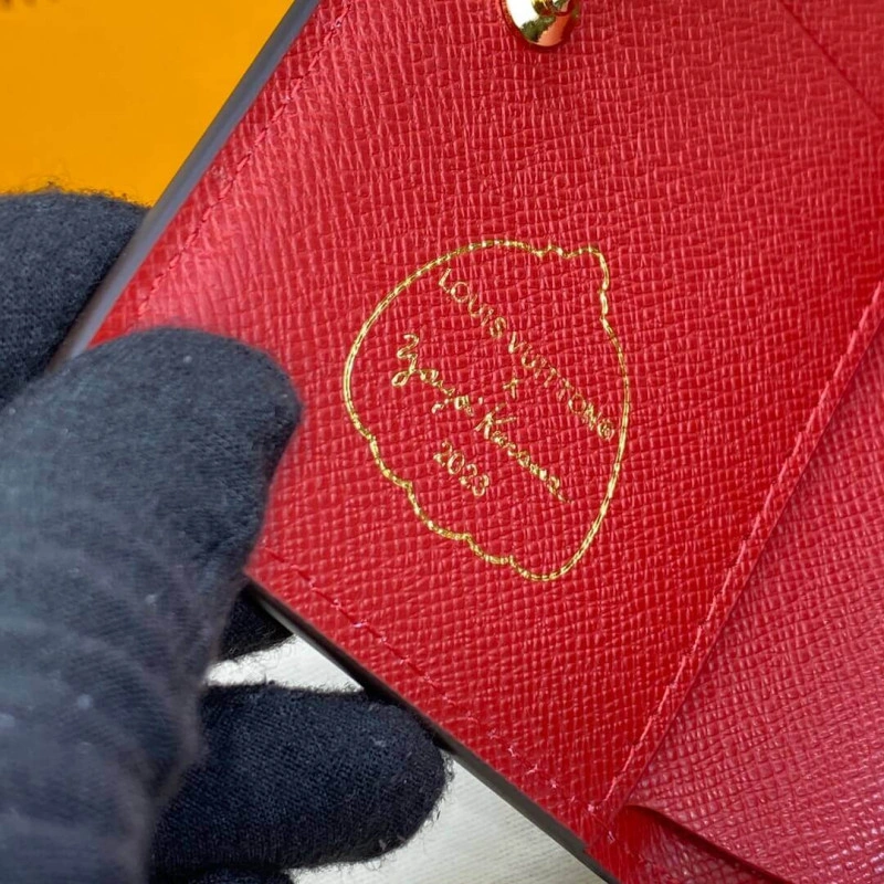 Goldcolor Louis Vuitton x Yayoi Kusama Lou Wallet M81981 - Image 7