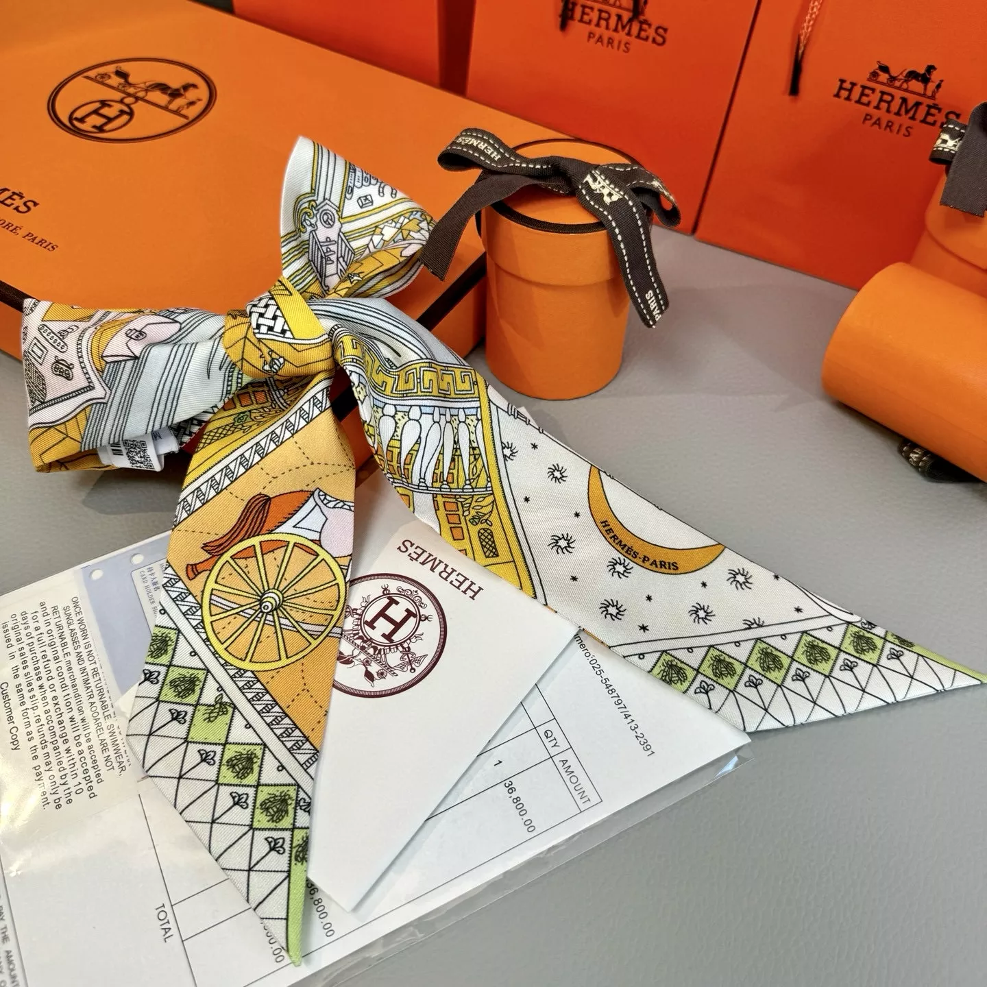 Popular 3491 Hermes Silk Scarf - Image 3