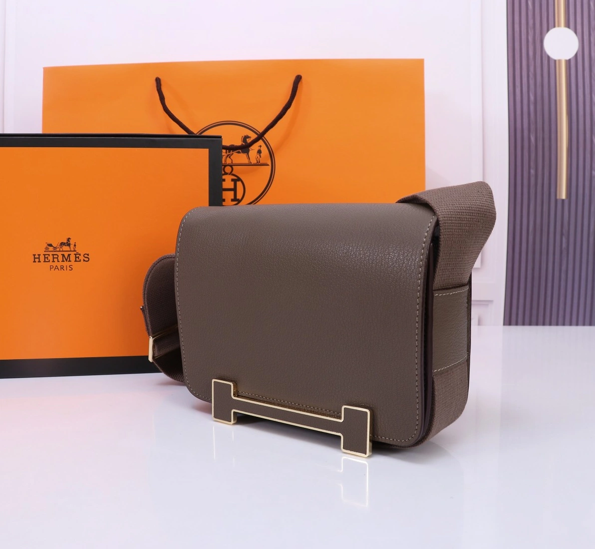 Practical 6327 Hermes AAA Quality Messenger Bags For Women - Image 3