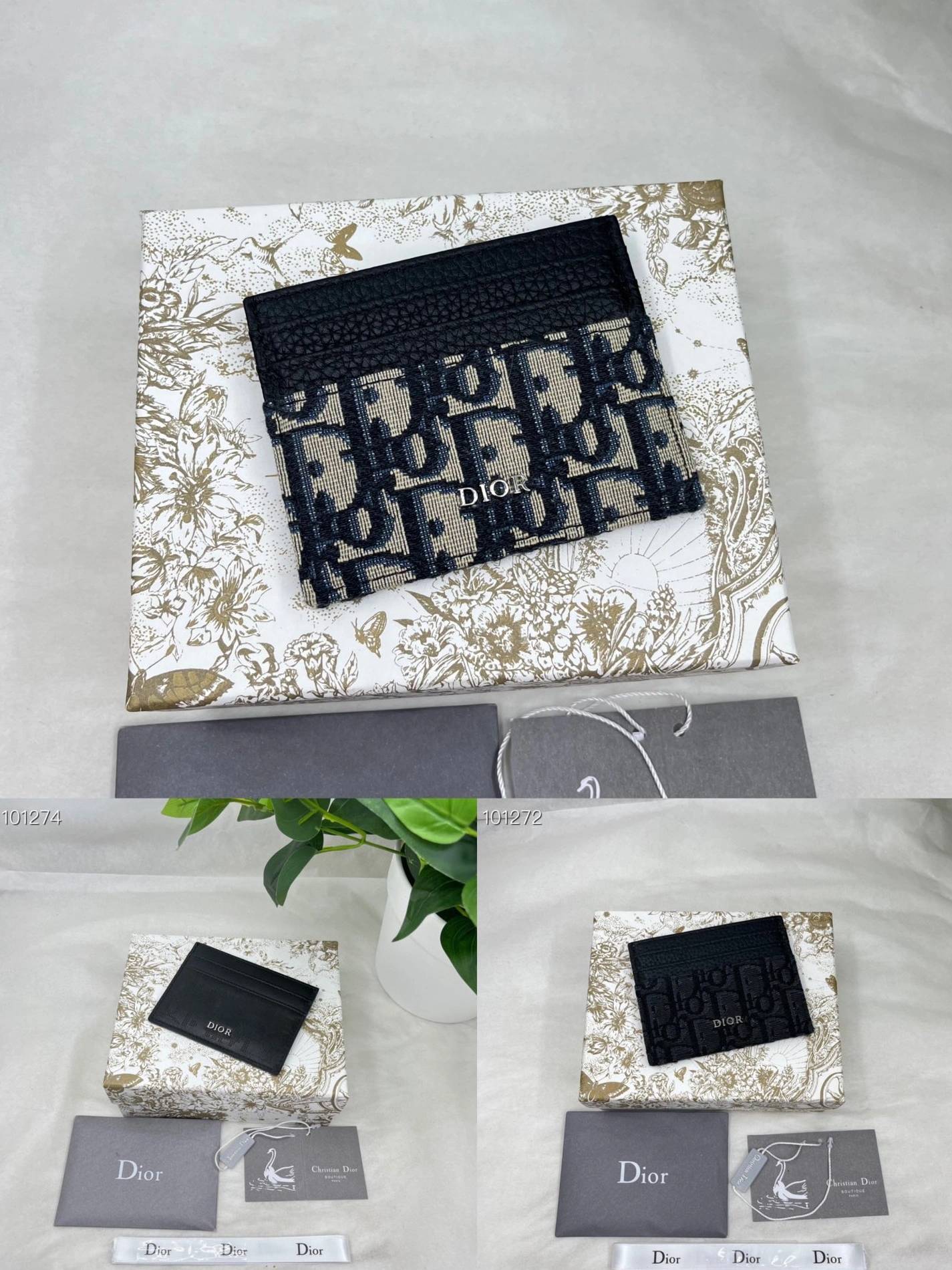 Practical 7547 Christian Dior AAA Quality Card Case For Unisex