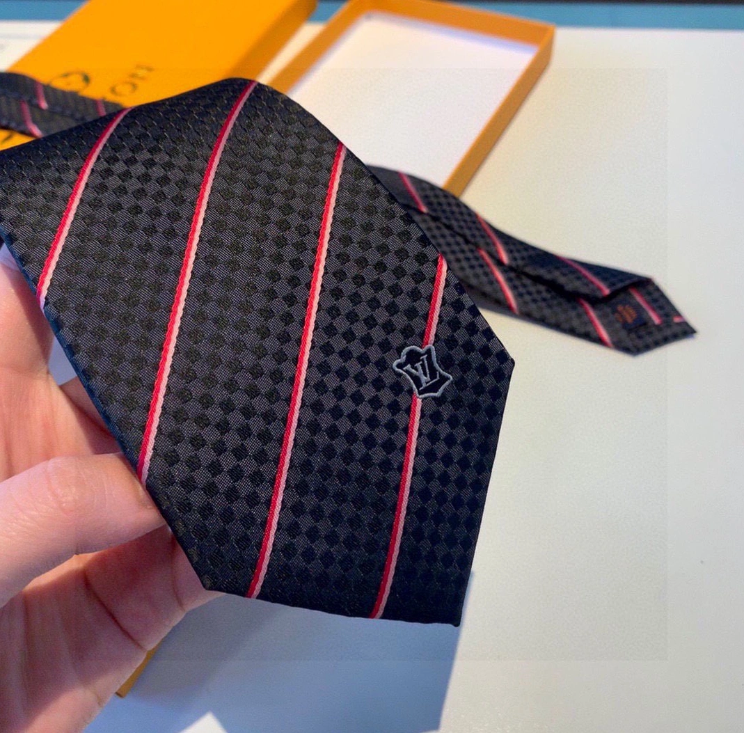 Refined 8225 Louis Vuitton LV Necktie For Men - Image 4