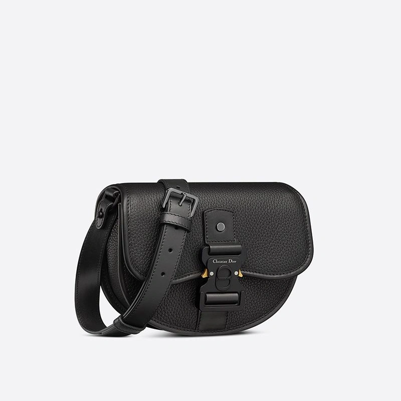 SmartChoice 4533 Dior Gallop Messenger Grained Calfskin Black - Image 3