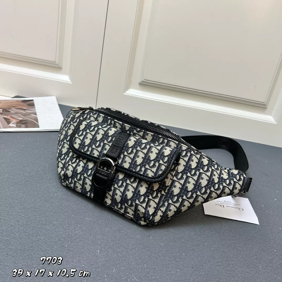 Sophisticated 3645 Christian Dior AAA Quality Belt Bags For Unisex