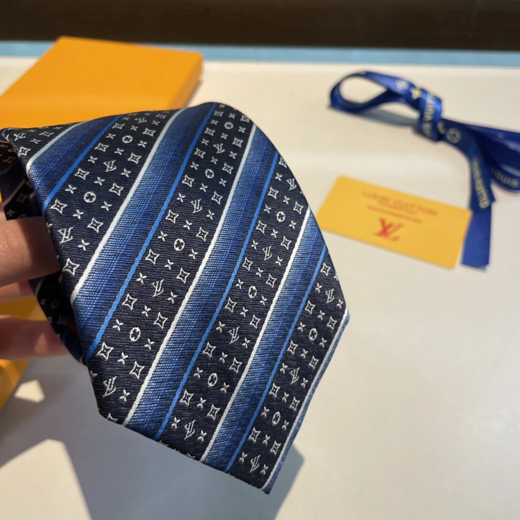 Timeless 573 Louis Vuitton LV Necktie For Men - Image 4
