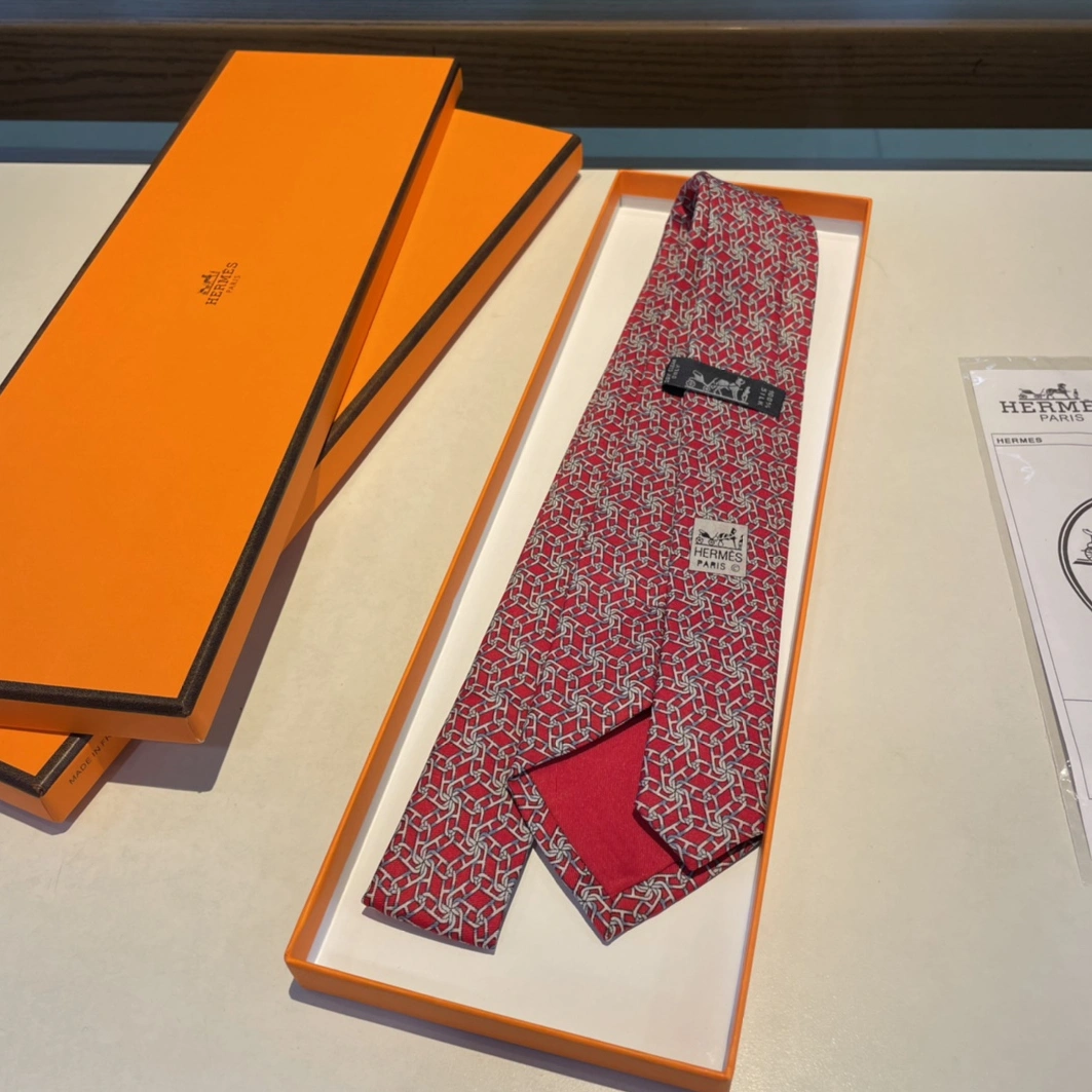 Vibrant 1689 Hermes Necktie For Men - Image 6