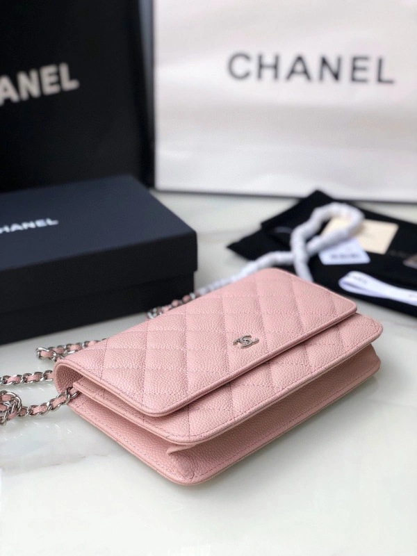 CHANEL CHAIN WALLET CAVIAR WITH SILVER HARDWARE HighQuality 716 - Image 10