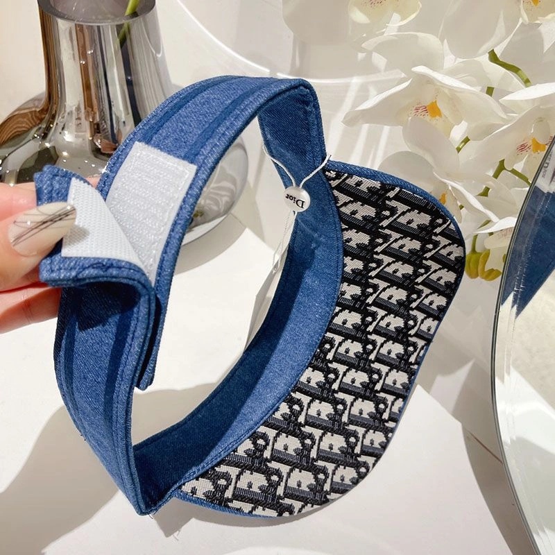 Christian Dior Visor D-Oblique Motif Denim Blue - Image 4