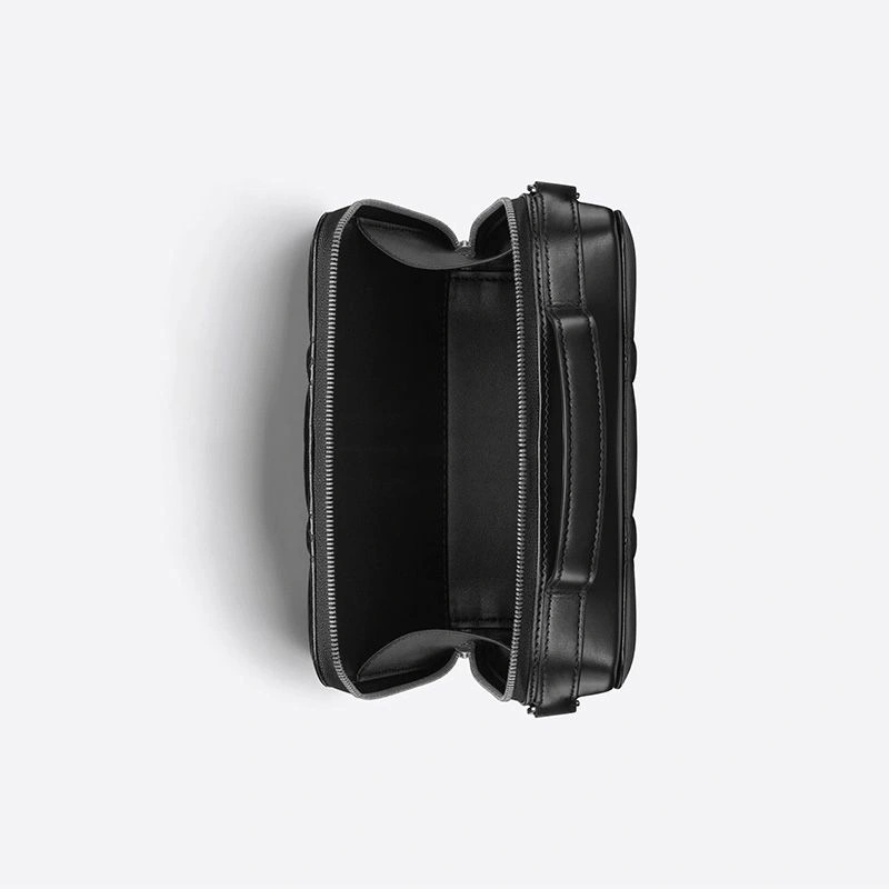 Dior Caro Box Bag with Chain Cannage Calfskin Black - Image 3