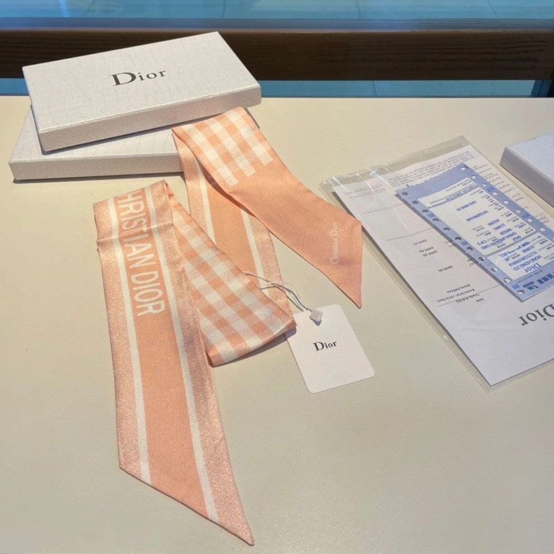 Dior Mitzah Twill D-Little Vichy Motif Silk Pink - Image 3