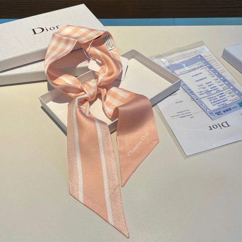 Dior Mitzah Twill D-Little Vichy Motif Silk Pink - Image 4