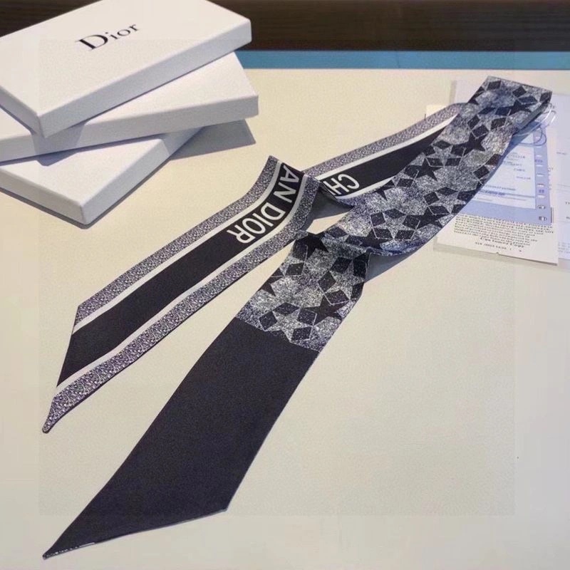 Dior Mitzah Twill Etoile Motif Silk Navy Blue - Image 3