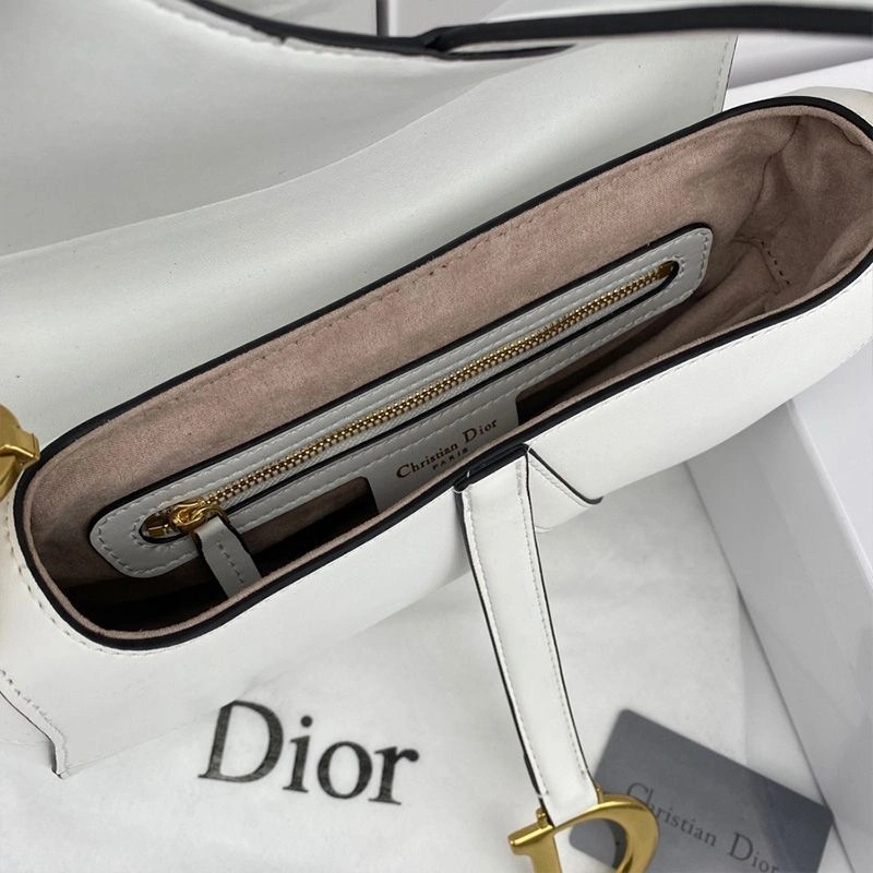 Dior Saddle Bag Smooth Calfskin White - Image 5